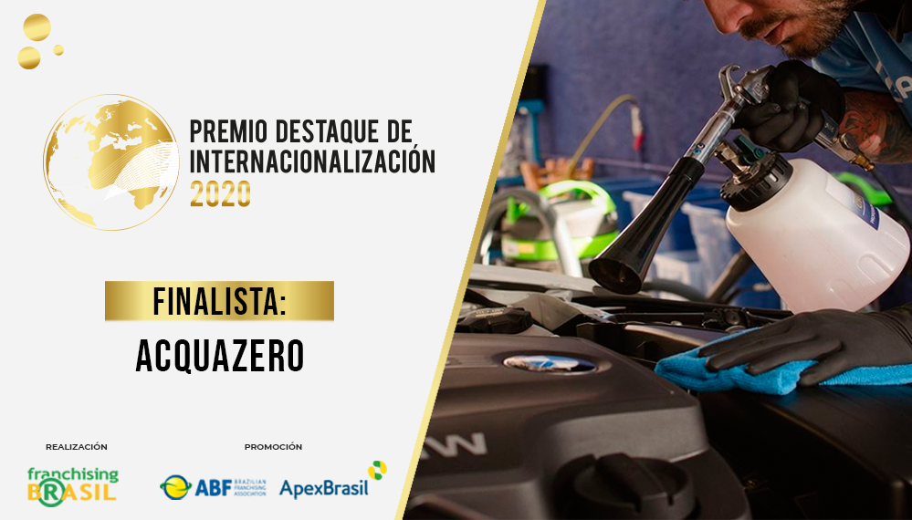 La operación norteamericana de Acquazero otorga a la marca un lugar en la final del Premio Destaque de Internacionalización