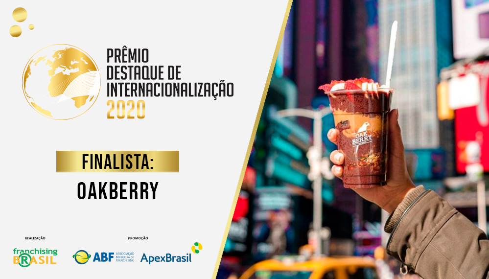 Expansão acelerada leva Oakberry para a final do Prêmio Destaque de Internacionalização