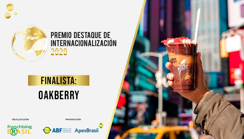La expansión acelerada lleva a Oakberry a la final del Premio Destaque de Internacionalización